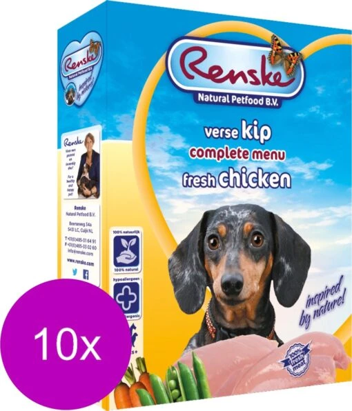 10x Renske Vers Gestoomd Complete Menu Kip - Rijst 395 Gr -Trixie Verkoopwinkel