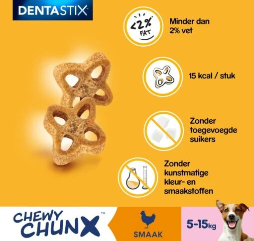 Pedigree Dentastix Chewy Chunx Hondensnacks Mini - Kip - 5 X 68 Gr -Trixie Verkoopwinkel 1200x1140 5