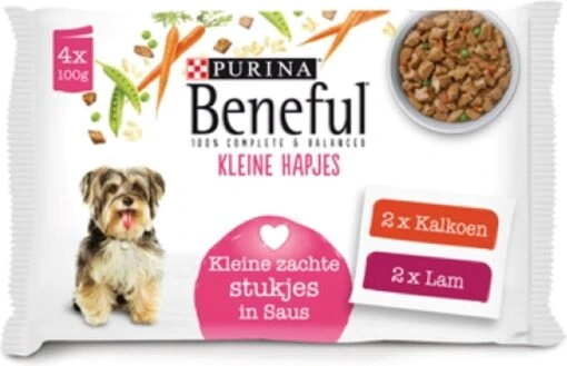 Beneful Pouch - Hondenvoer Kalkoen & Lam In Saus - 40 X 100 G -Trixie Verkoopwinkel 1200x773 2