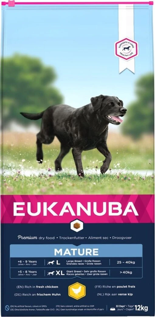 Eukanuba Dog Mature & Senior - Large Breed - Kip - Hondenvoer - 12 Kg -Trixie Verkoopwinkel 589x1200 1