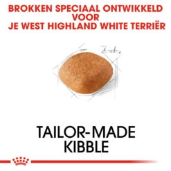 Voorkant -Trixie Verkoopwinkel royal canin west highland white terrier adult volwassen hond westie vanaf 10 maanden hero kibble